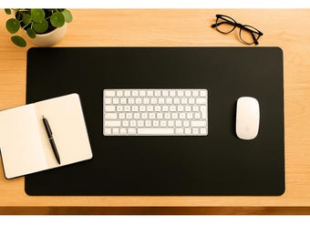 Personalized Leather Desk Pad: Handmade Full-Grain Writing Mat