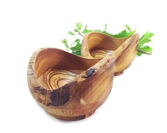 Log Bowl, Olive Tree Log Bowl, Wooden Bowl, Wooden Natural Snack Bowls