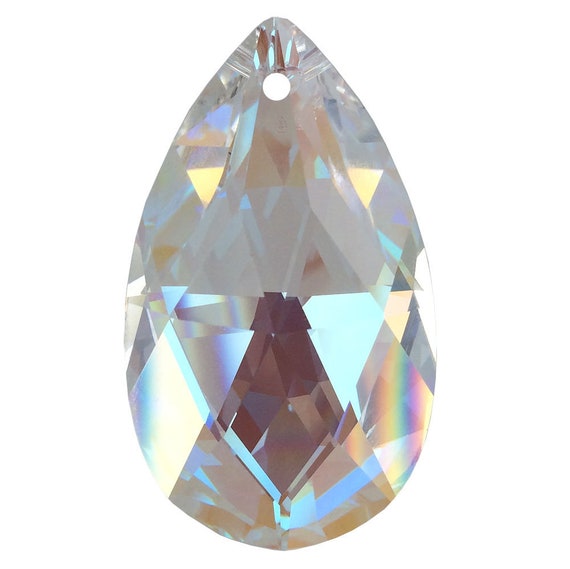 Genuine Swarovski Pear Diamond Pendant Elements Glass Hanging