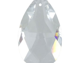 Pear Teardrop Crystal Glass 28mm 38mm 50mm 8 Colours Available Almond Fine Pendant Jewellery Suncatcher Lighting Craft Beads