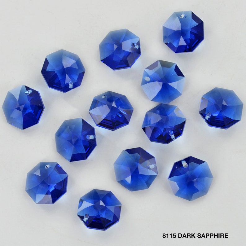 Swarovski 8115 Octagon 14mm Pendant Crystal Genuine Glass Etsy