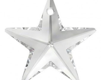 Star Crystals 20mm 28mm 40mm Genuine Glass Beads Craft Jewellery Lighting Suncatcher Pendant