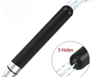 Smooth Firm Silicone Anal Douche Screw Fitting Shower Head - 5 Inches / 13 cm