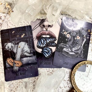 Small City Pocket Oracle Cards, 13 card Indie Tarot Deck, yes no answers