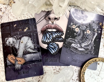 Small City Pocket Oracle Cards, 13 card Indie Tarot Deck, yes no answers