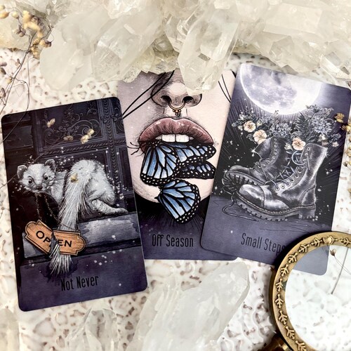 Small City Pocket Oracle Cards, 13 card Indie Tarot Deck, yes no answers