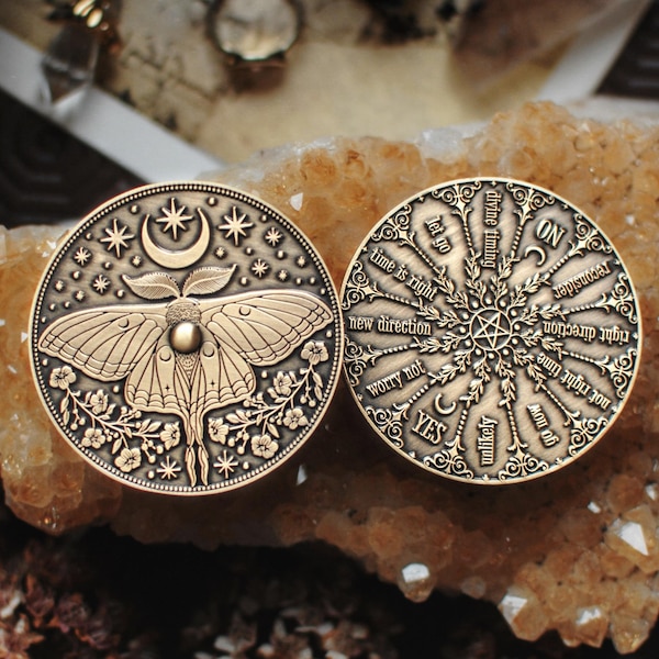 Oráculo giratorio de la rueda de la bruja para amantes del tarot: herramienta de adivinación de latón, herramienta de altar, accesorio mágico