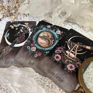 Tiny Teacup Pocket Oracle Cards, 13 card Indie Tarot Deck, Yes No oracle