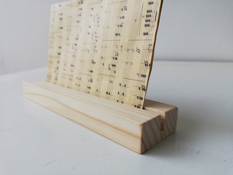 Wood card holderDisplay stand Card holderWood menu standPhoto holder