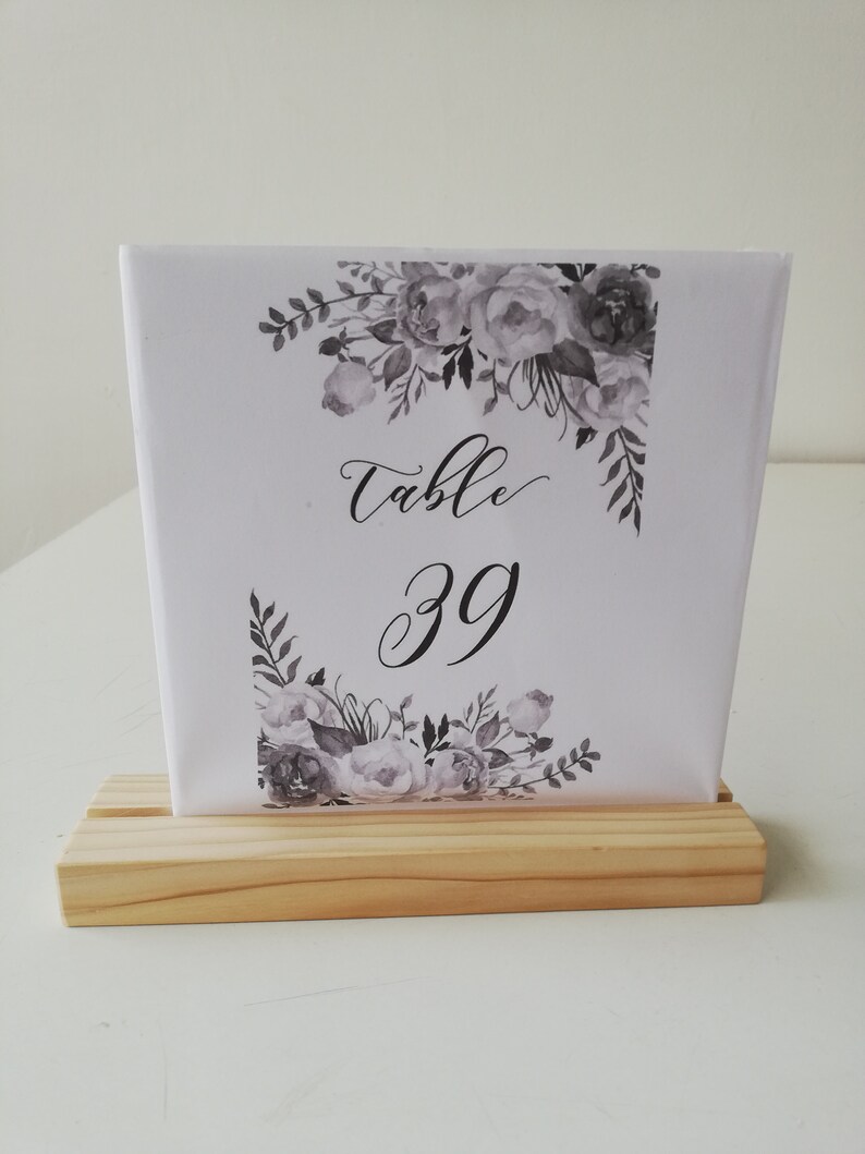 Wood card holderDisplay stand Card holderWood menu standPhoto holder
