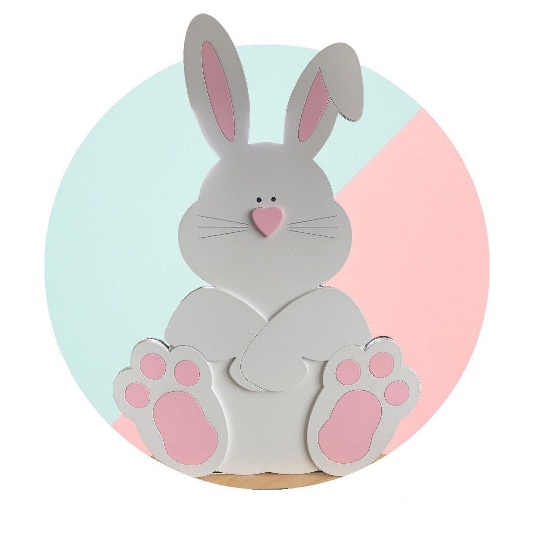 Chubby Bunny Shelf Sitter SVG FILE Nothing Physical Easter - Etsy