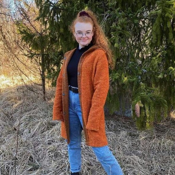 Gilet laine orange femme new arrivals