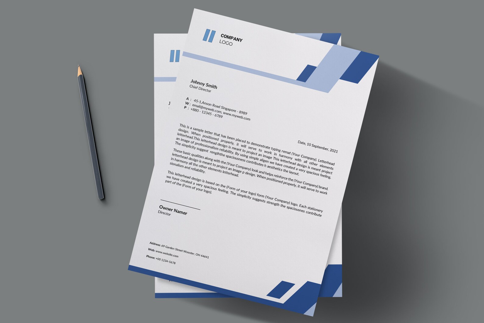 Modèle dentête pour Word Entête personnalisé Entête Etsy