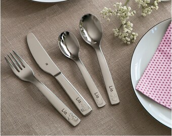 Custom Children's Cutlery - WMF Cutlery with Engraving - Cute Cutlery with Animal Motives - Brand Quality