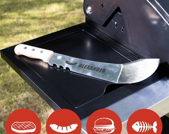 Grillmachete mit Gravur - verschiedene Motive + Wunschname