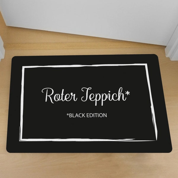 Fußmatte - Roter Teppich Black Edition