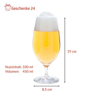 Bierglas personalisiert I Geschenke für Männer I Pilsglas und Weizenbierglas I DIY Geschenkidee I Personalisierte Geschenke Bild 4