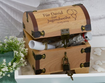 Treasure chest for youth consecration - with personalization