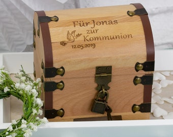 Treasure chest for communion/confirmation - with personalization