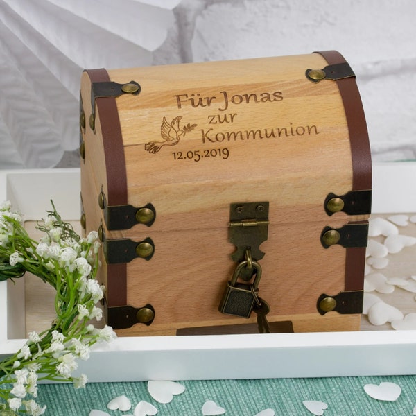 Treasure chest for communion/confirmation - with personalization