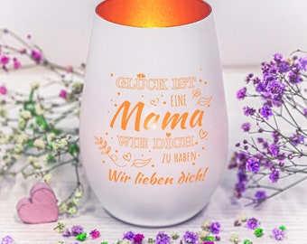Windlicht für Mama mit Personalisierung - verschiedene Farben