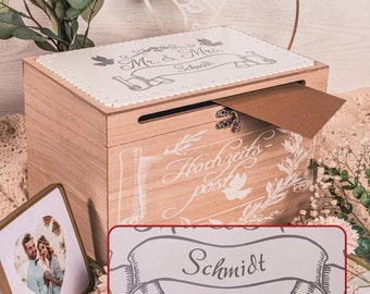 Hochzeitsbox mit Personalisierung