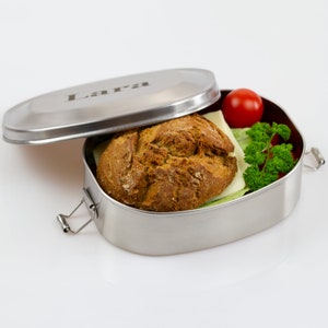 Stainless steel lunch box with personal engraving image 8