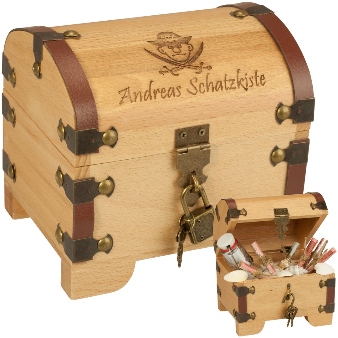 Treasure Chest for Children With Desired Name Etsy