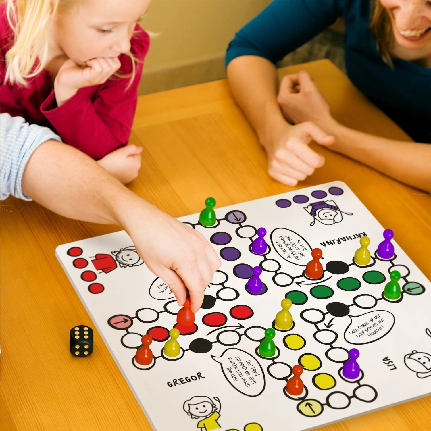 Game Board Your Board Game With Your Desired Names Dice - Etsy