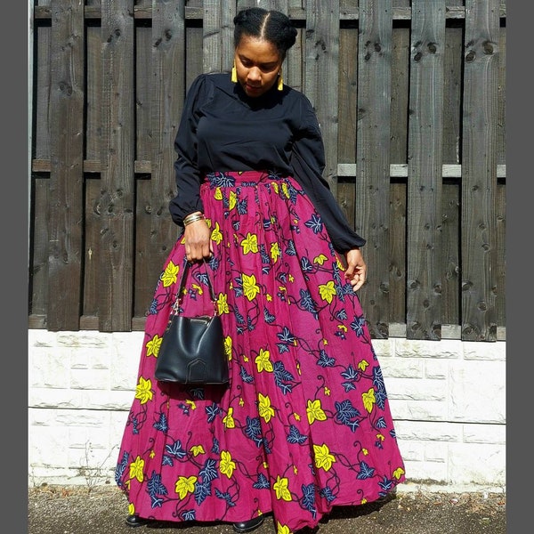 Annabelle Maxi Skirt/Maxi skirt/dashiki maxi skirt, African print skirt for women, Ankara skirt, skirt, print skirt, African skirt