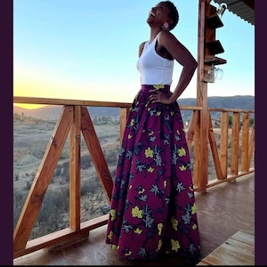 Annabelle Maxi Skirt/Maxi skirt/dashiki maxi skirt, African print skirt for women, Ankara skirt, skirt, print skirt, African skirt