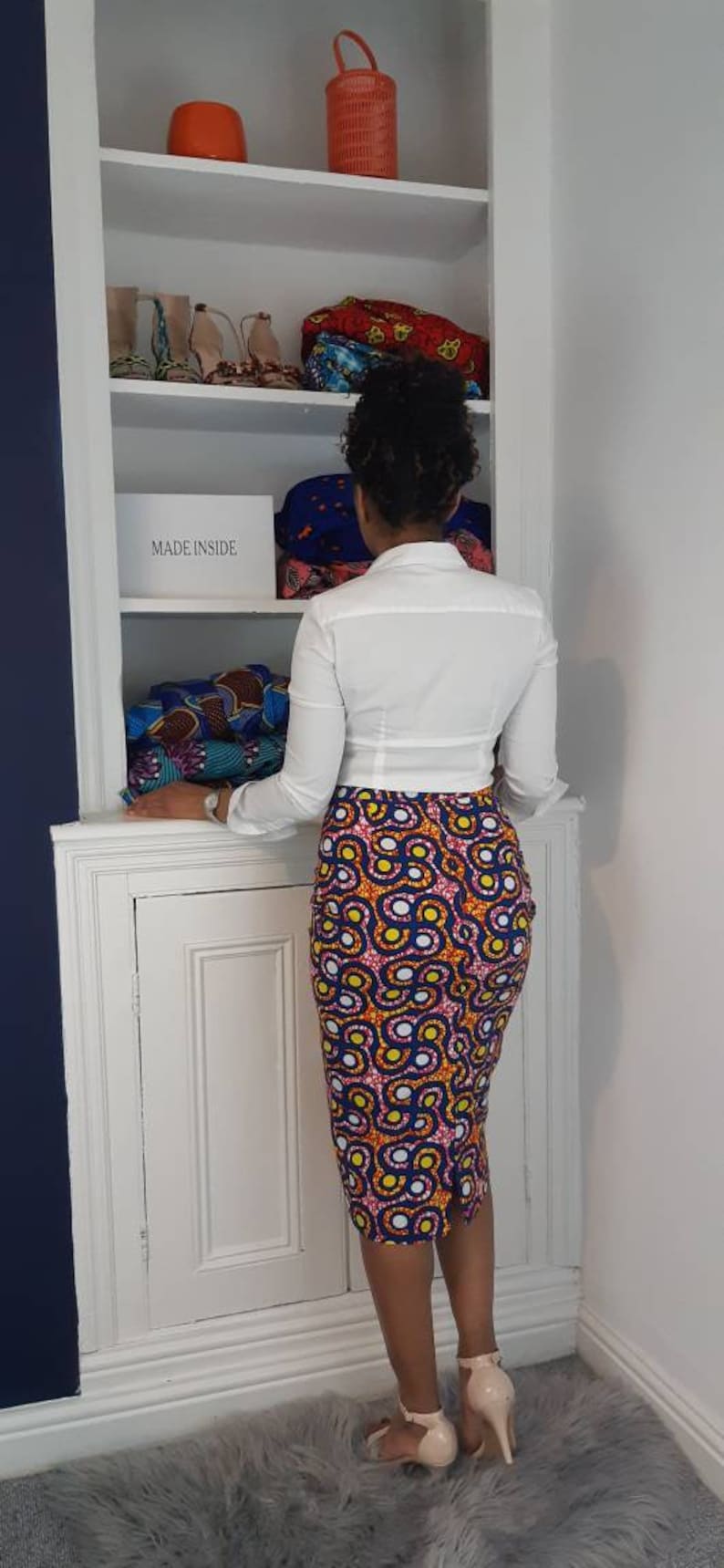 Ayanna Pencil Skirt/office skirt/Ankara skirt/African print skirt/pencil skirt/gift/church wear/formal wear image 5