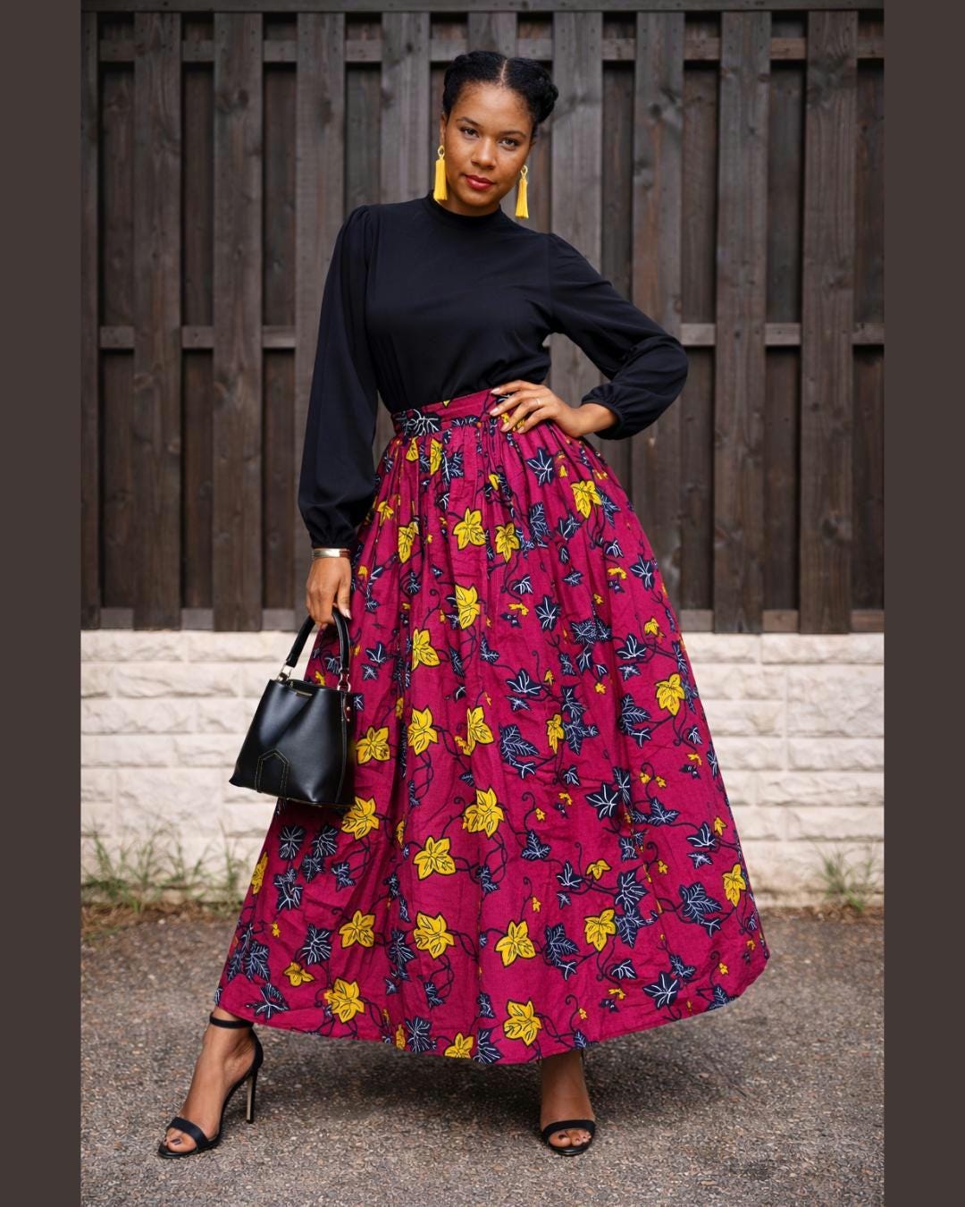 Annabelle Maxi Skirt: African Print Cotton Ankara Skirt - Etsy