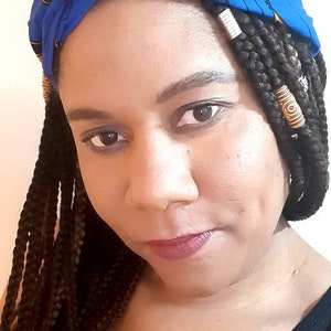 African Print Headwrap: Ankara Head Tie, Natural Hair Accessory