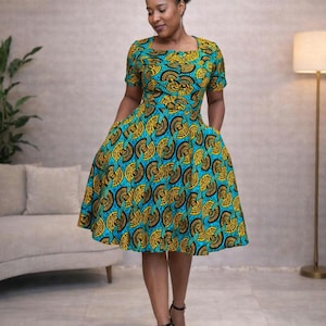 emerald green dress for church Emerald Green African Church Dress