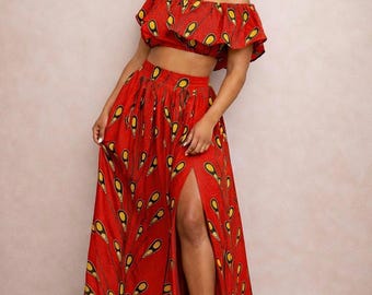 The Scarlet Empress Set/MADE INSIDE/summer clothes/top and skirt