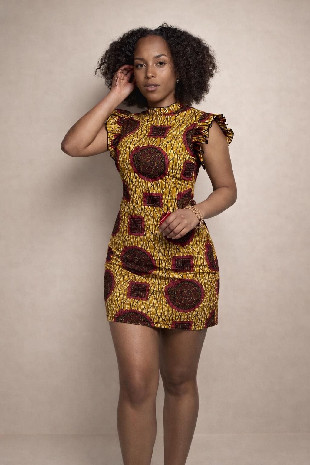 open lace back dress Beau Ankara Short Mini Dress