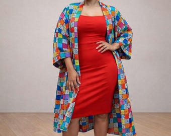 Heritage Mosaic (Multicolour)/ kimono/ african print