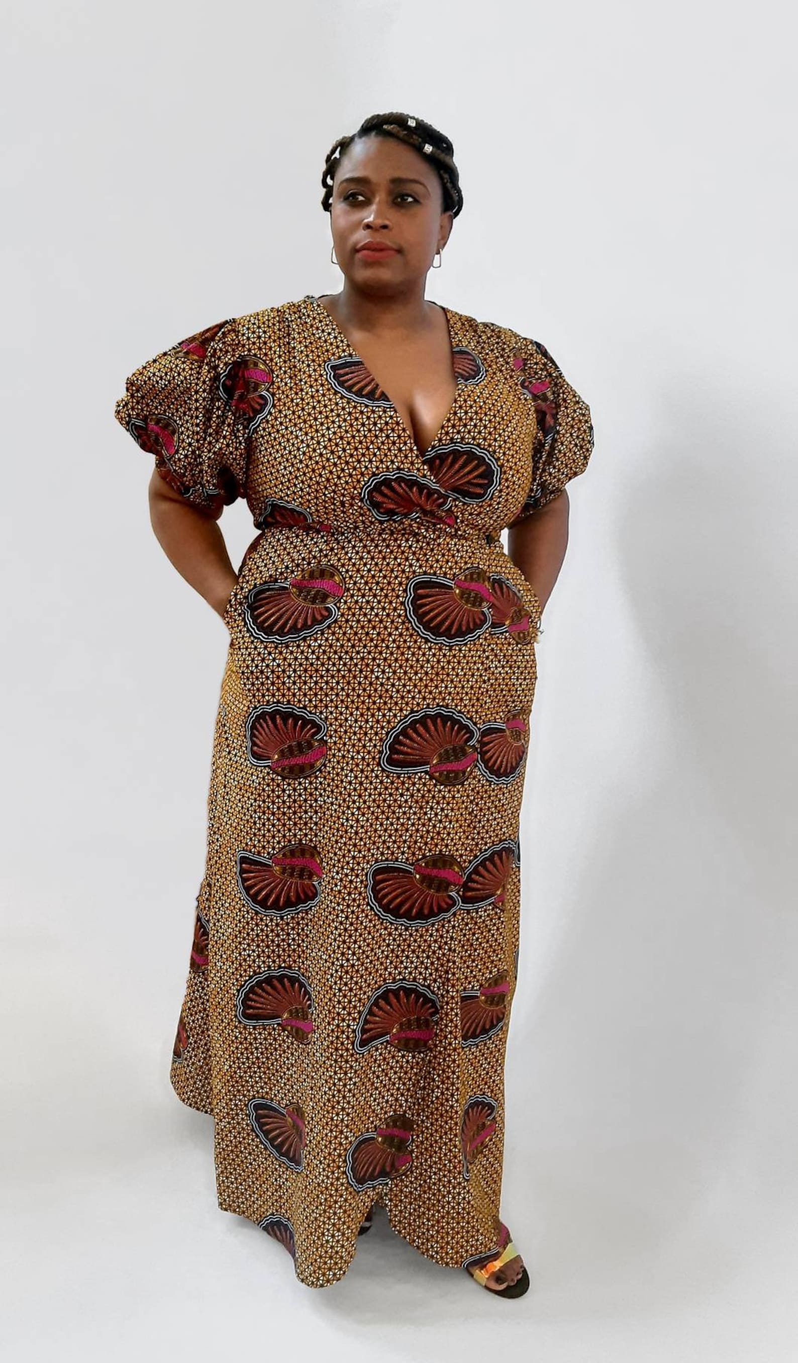 Jayde Wrap Maxi Dress/african Prints/african Dress/ankara - Etsy UK