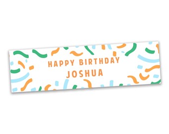Birthday Banner - Gloss Finish - Large 60'' x 17''
