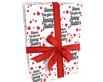 Personalised Fanny Flutters Wrapping Paper 24 x 32in/610 x 810mm
