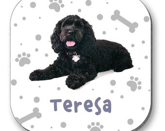 Best Cockapoo Dog Mum Ever Personalised Drinks Coaster - High Gloss Finish 10cm x 10cm