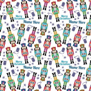 Nutcracker, Personalised Christmas Wrapping, Recyclable 90gsm | Custom Name, Gift Wrap | Multiple Sizes Available