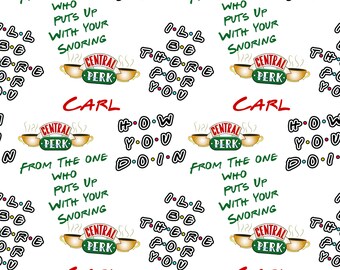 Friends ‘From The One Who’ Personalised Anniversary Birthday Valentines Gift Wrap 24 x 32in/610 x 810mm