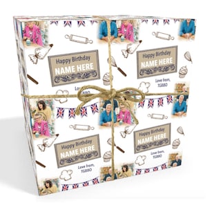 British Bake Off Personalised Wrapping Paper 24 x 32in/610 x 810mm