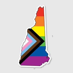 New Hampshire Progress Flag Sticker
