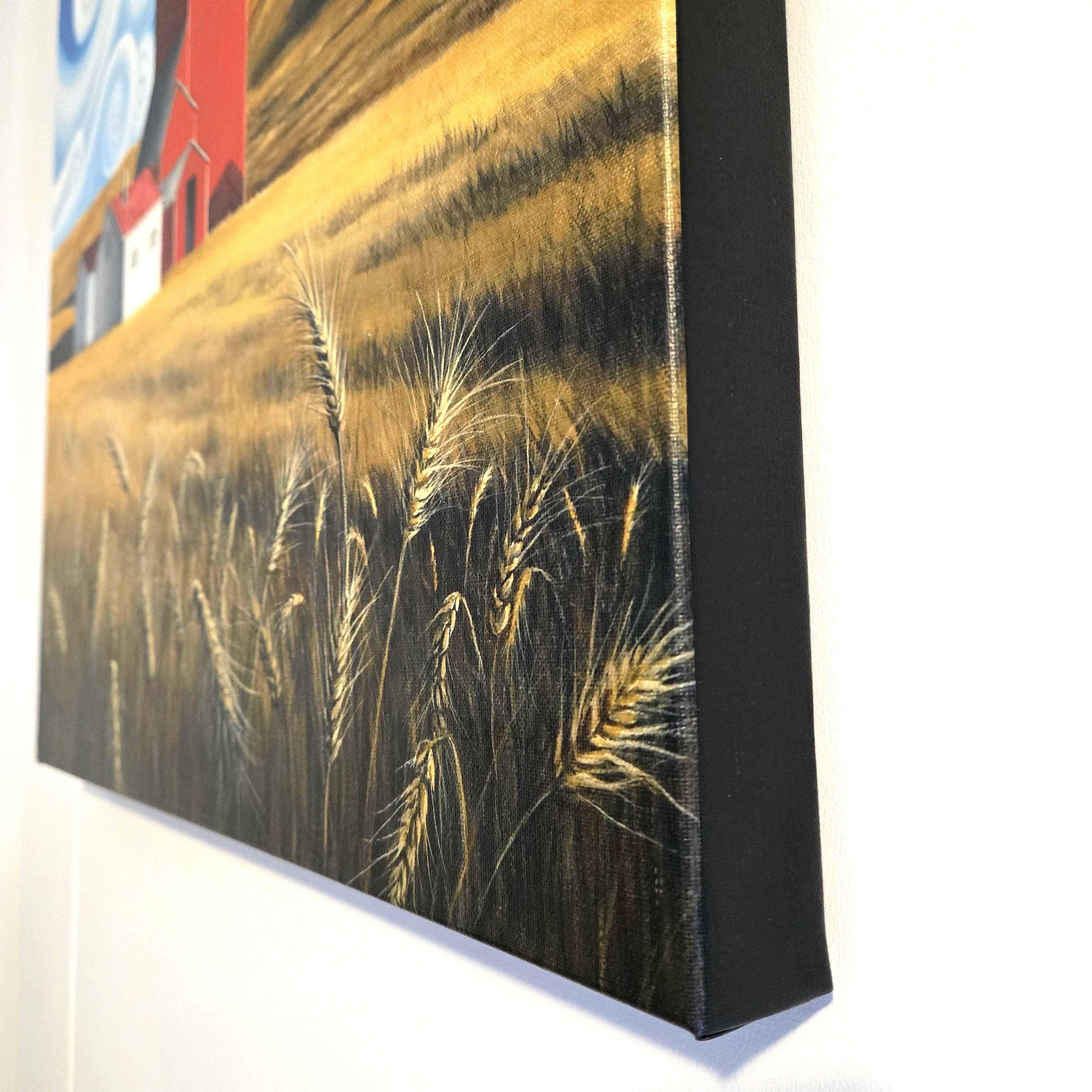 Grain Elevator Art Print: Saskatchewan Prairie Landscape, Un