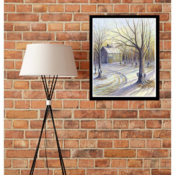 Wall Art, Sugar Shack, Limited Edition Print, Quebec, Maple Trees, Maple Syrup, Home Decor, Canadian Art & Culture