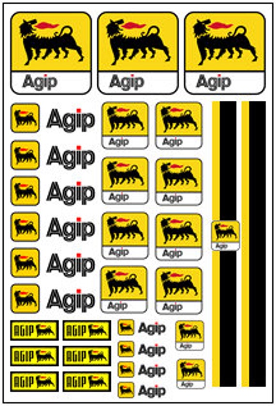 1/64 Scale Waterslide Decals AGIP Etsy