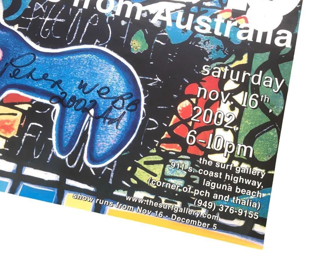 Peter Webb Signed Exhibition Poster | Visions From Australia 2002